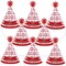 Big Dot of Happiness Conversation Hearts - Mini Cone Valentine's Day Party Hats - Small Little Party Hats - Set of 8